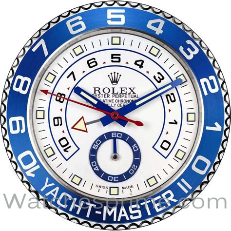 copy rolex wall clock uk|Rolex yacht master wall clock.